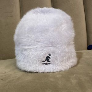 Vintage Kangol lilac/grey fuzzy beanie